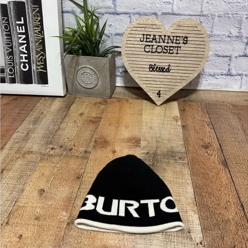 Burton Spell Out Beanie 90’s Y2K Reversible
